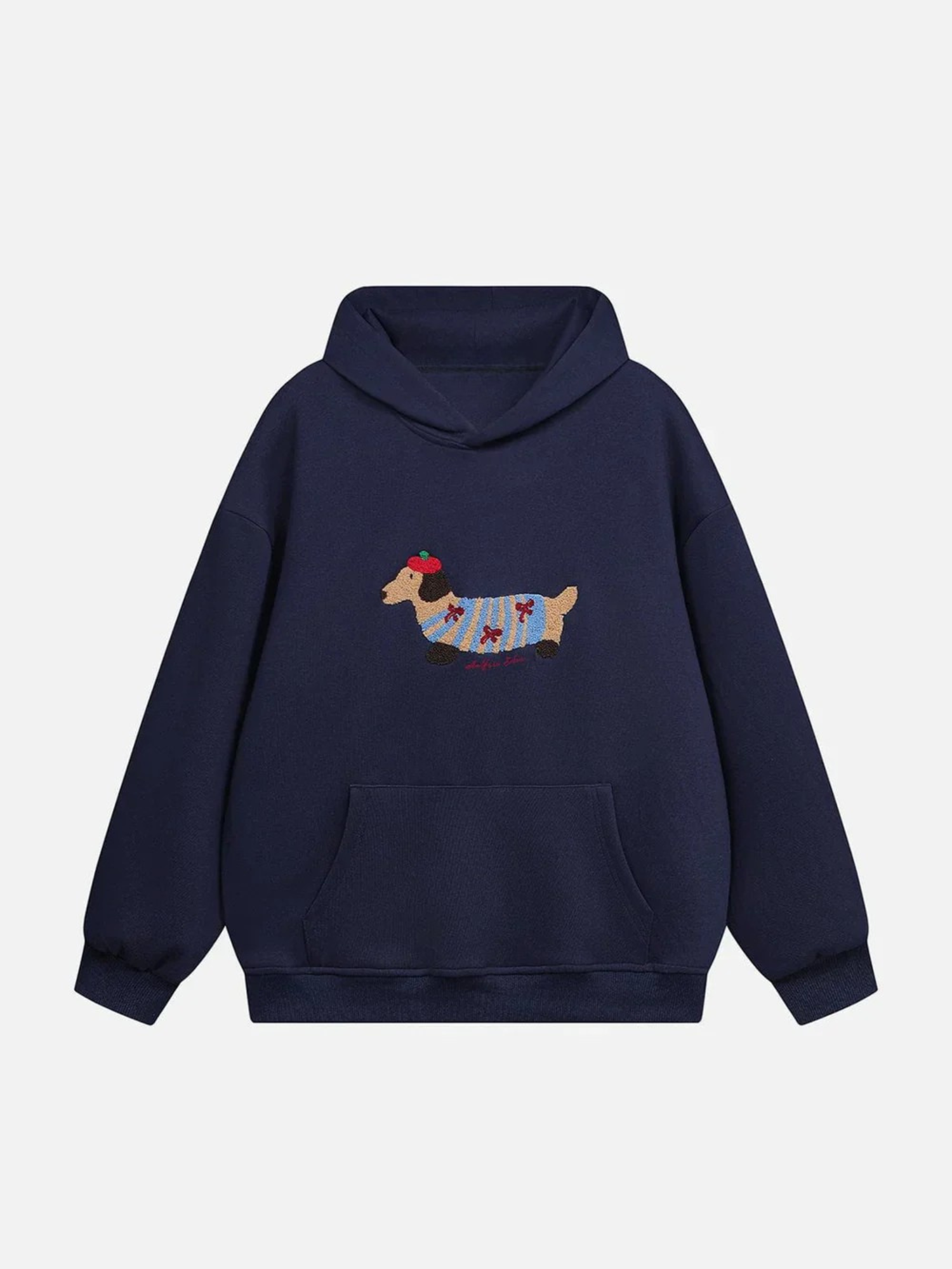Dachshire Cozy Knit Hoodie-OSI