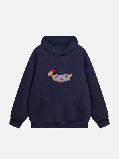 Dachshire Cozy Knit Hoodie-OSI