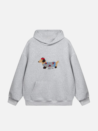 Dachshire Cozy Knit Hoodie-OSI