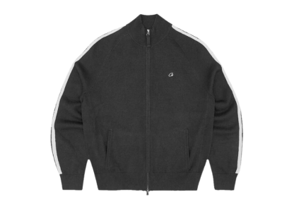  Knit Zip Up Fleece Black-OSI