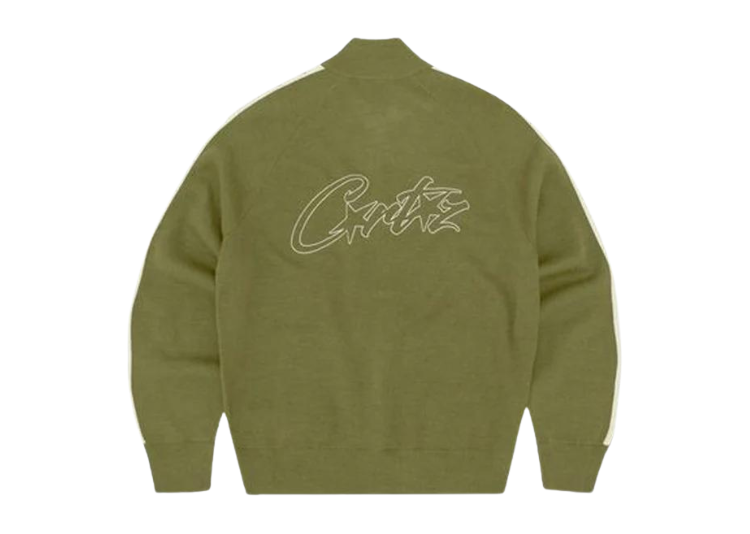  Knit Zip Up Fleece Green-OSI