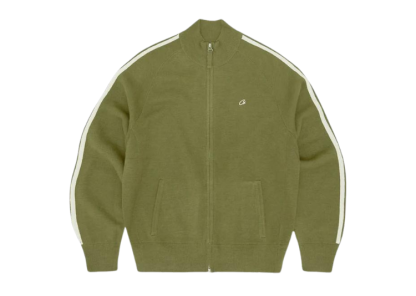  Knit Zip Up Fleece Green-OSI