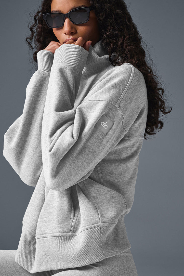 Hazy sweater with stand-up collar-OSI