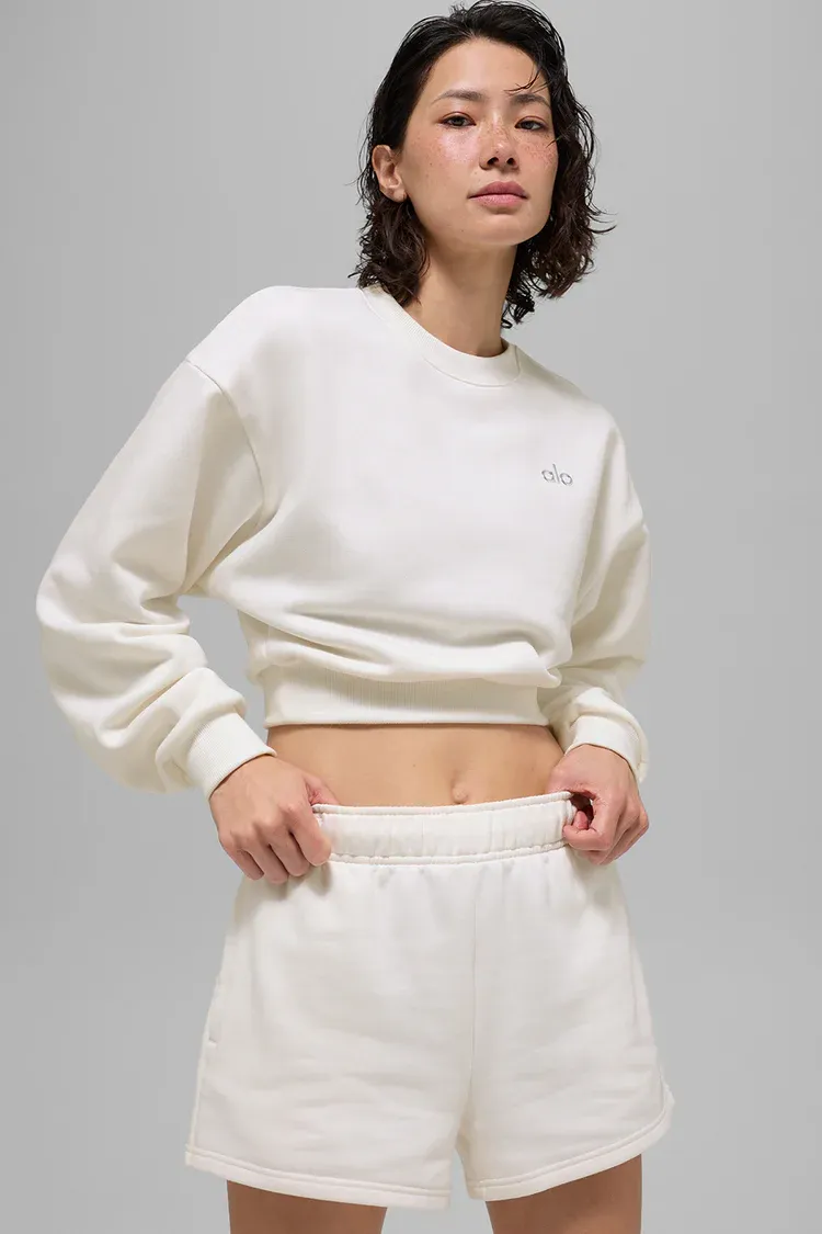 Accolade round-neck crop sweater-OSI