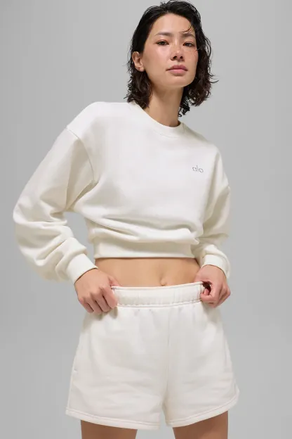 Accolade round-neck crop sweater-OSI