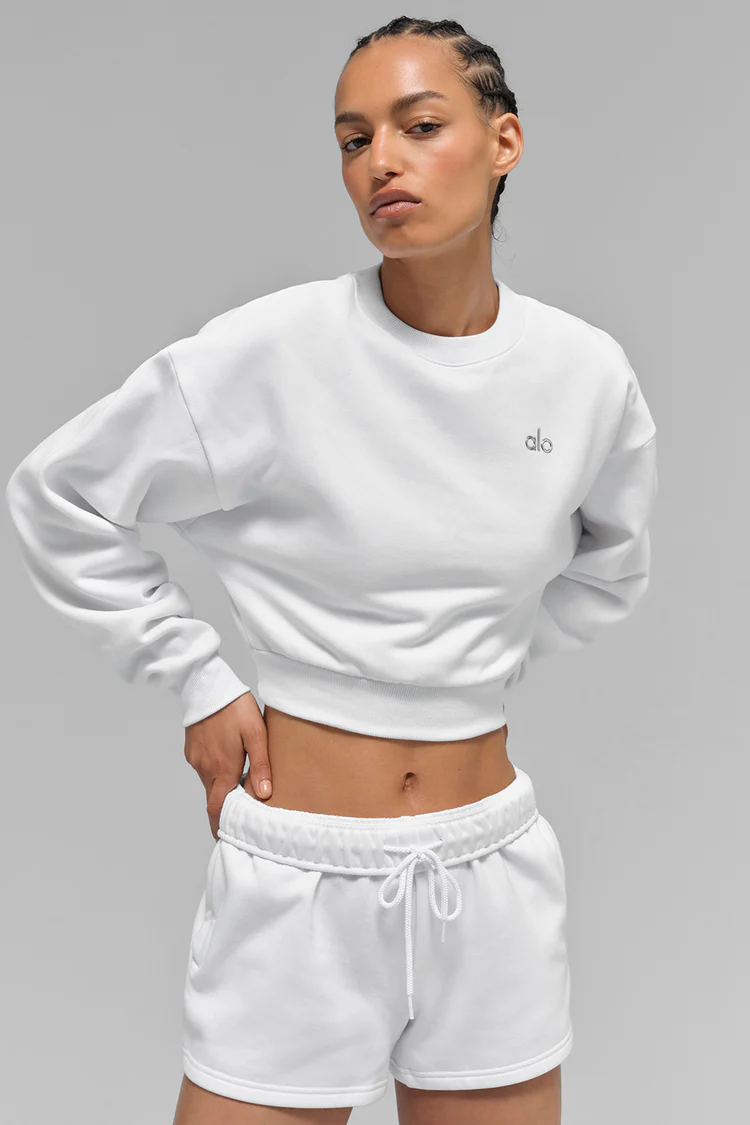 Accolade round-neck crop sweater-OSI