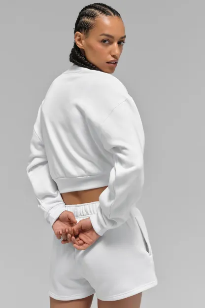 Accolade round-neck crop sweater-OSI