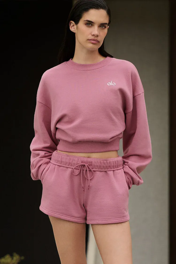 Round-neck crop sweater-OSI