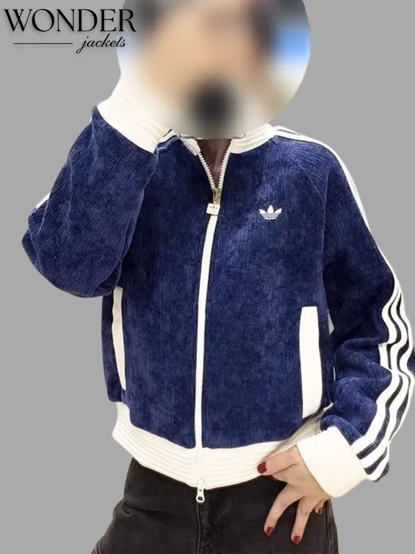 Chinese New Year Retro Remix Corduroy Track Jacket-OSI