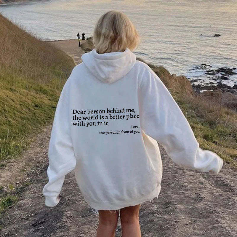 Dear Person Behind Me (You are enough) Hoodie-OSI