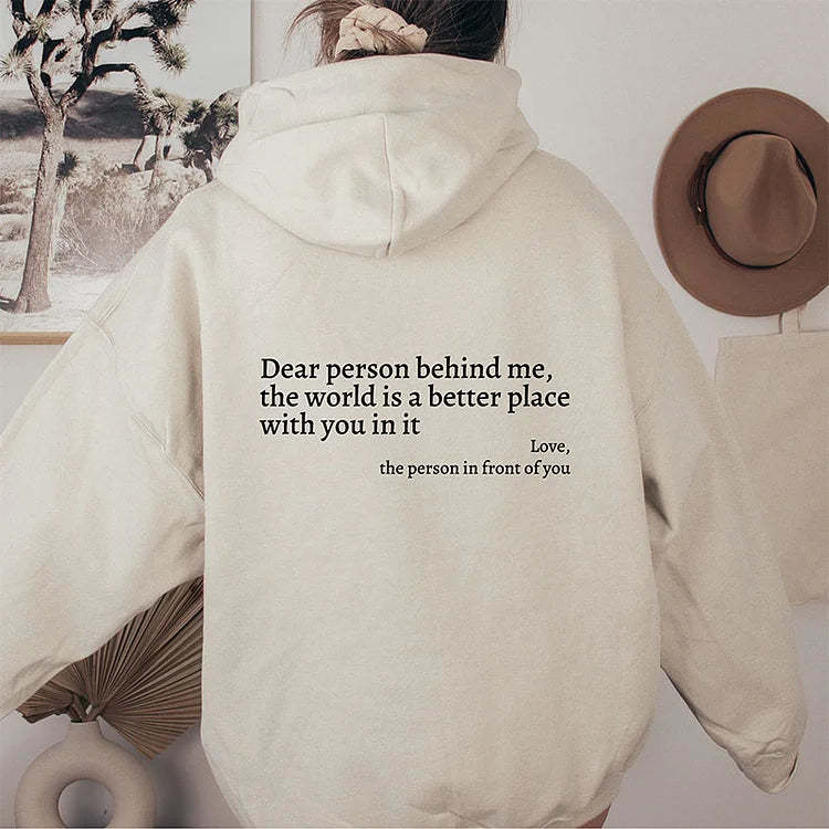 Dear Person Behind Me (You are enough) Hoodie-OSI