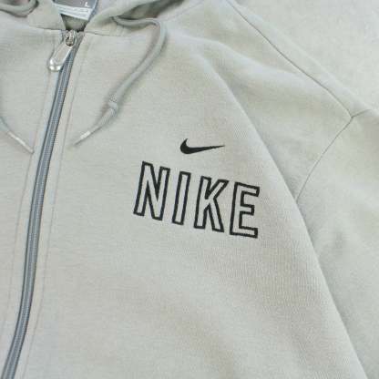 SUPER RARE 2000s  Zip Hoodie Grey-OSI