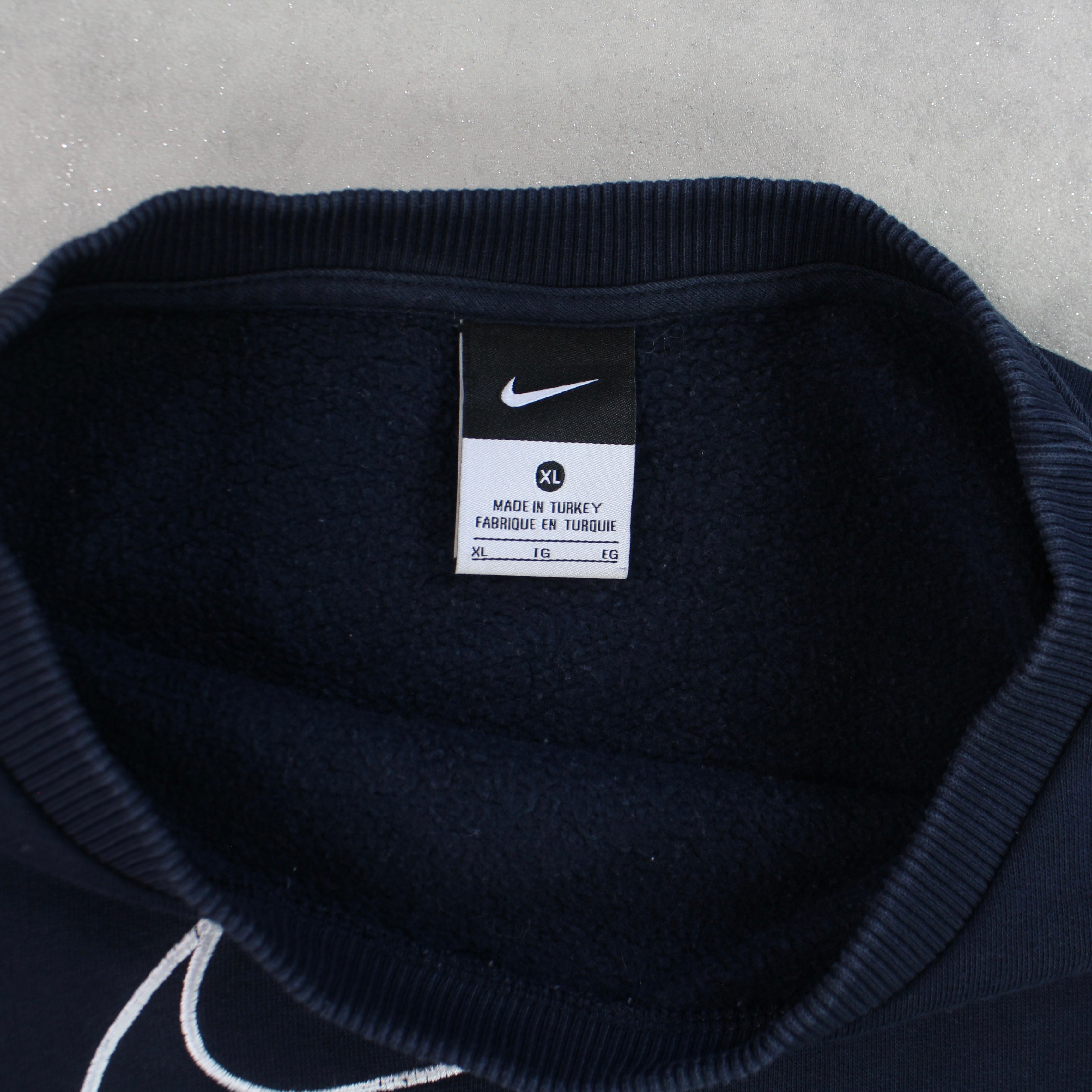 RARE 2000s  Swoosh Sweatshirt Navy-OSI