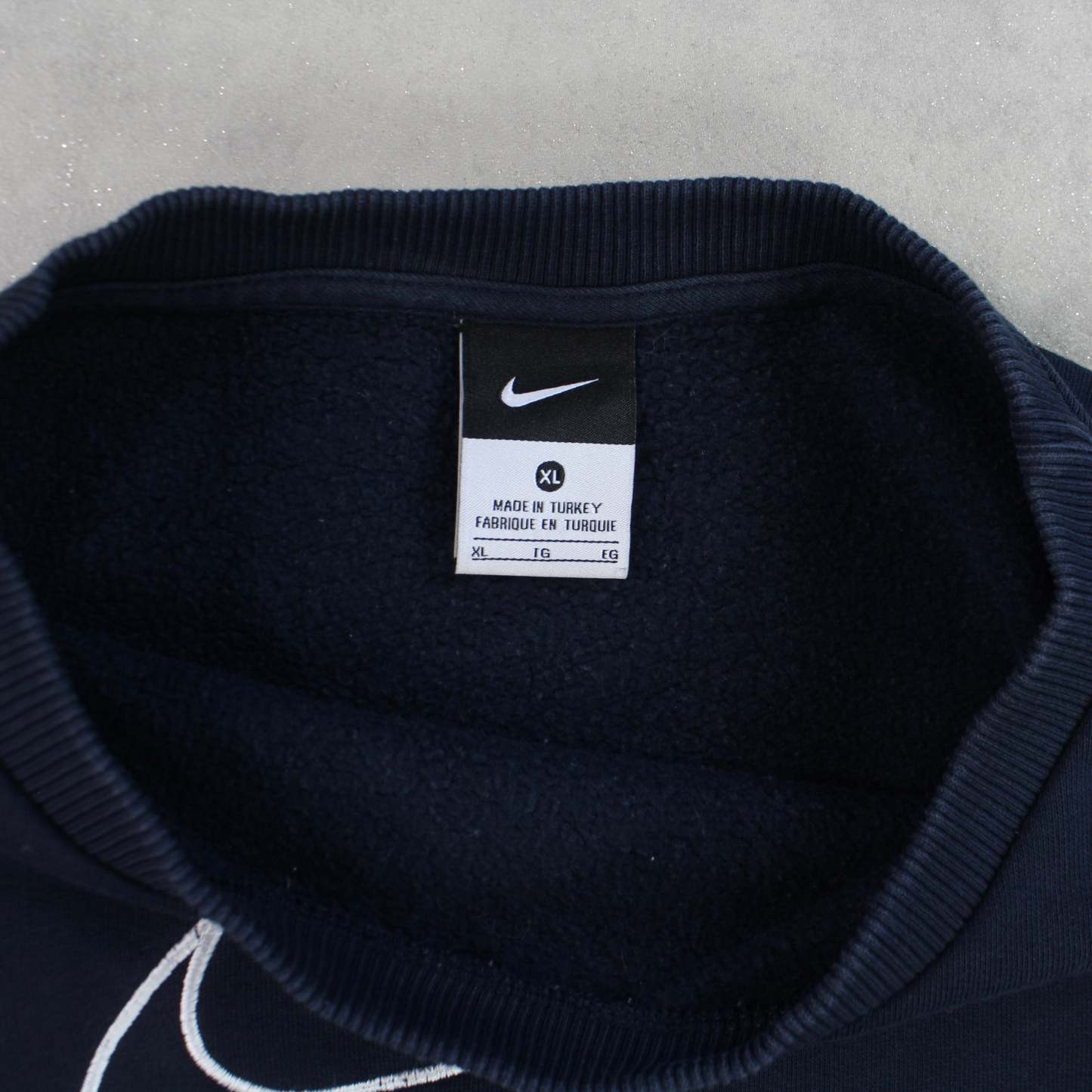RARE 2000s  Swoosh Sweatshirt Navy-OSI