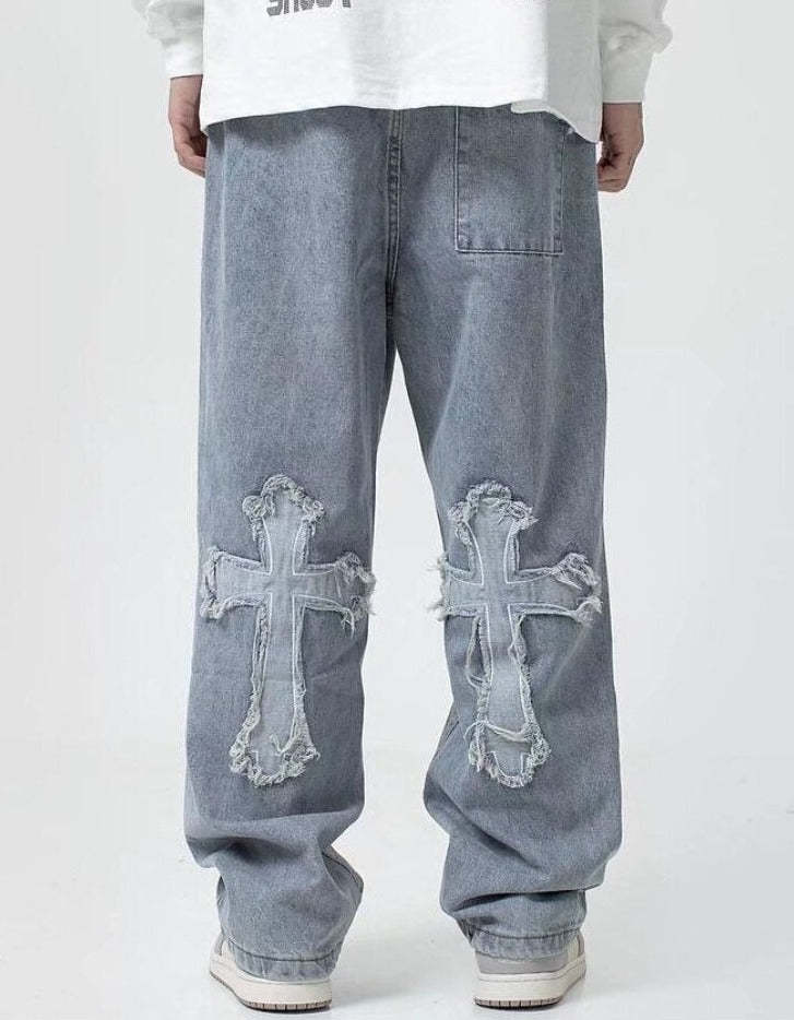 Cross Baggy Jeans-OSI