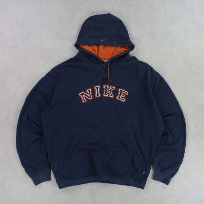 SUPER RARE 2000s  Hoodie Navy-OSI