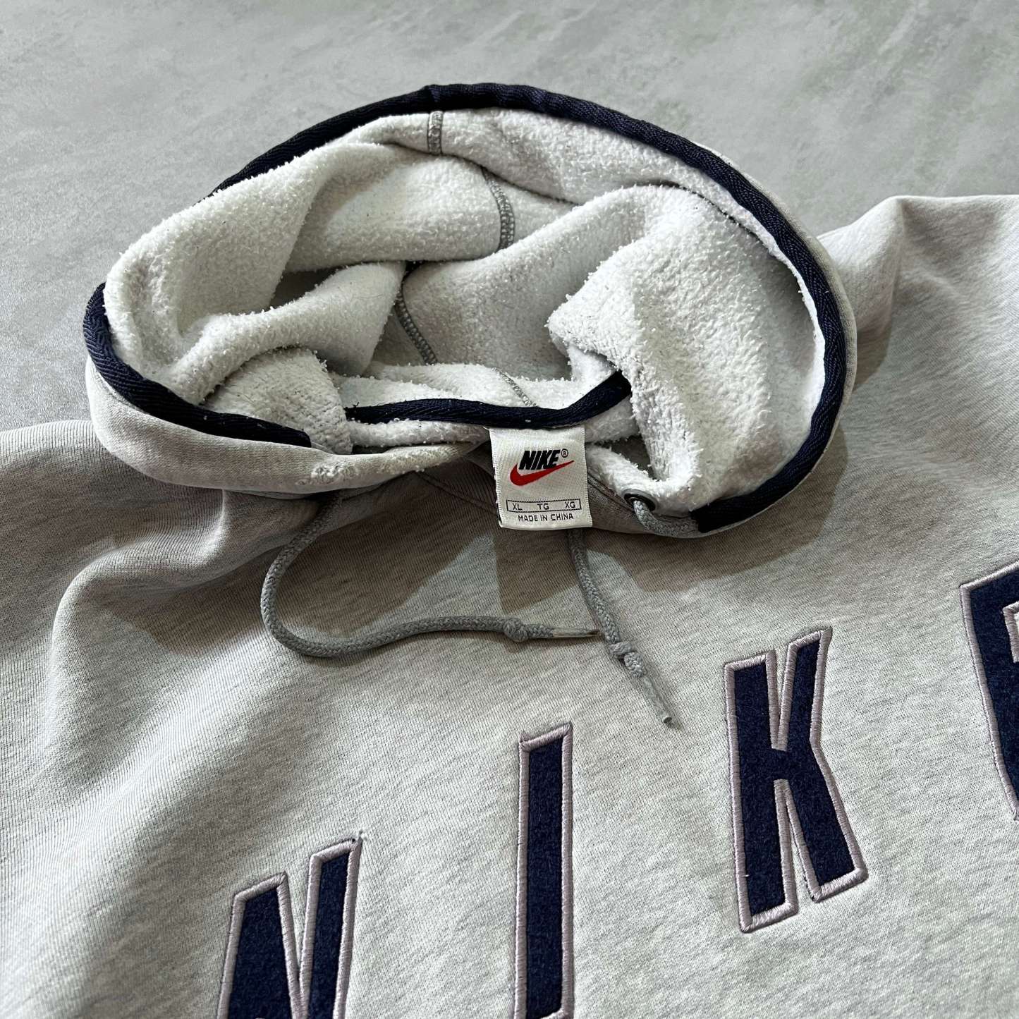 RARE 1990s heavyweight embroidered hoodie-OSI