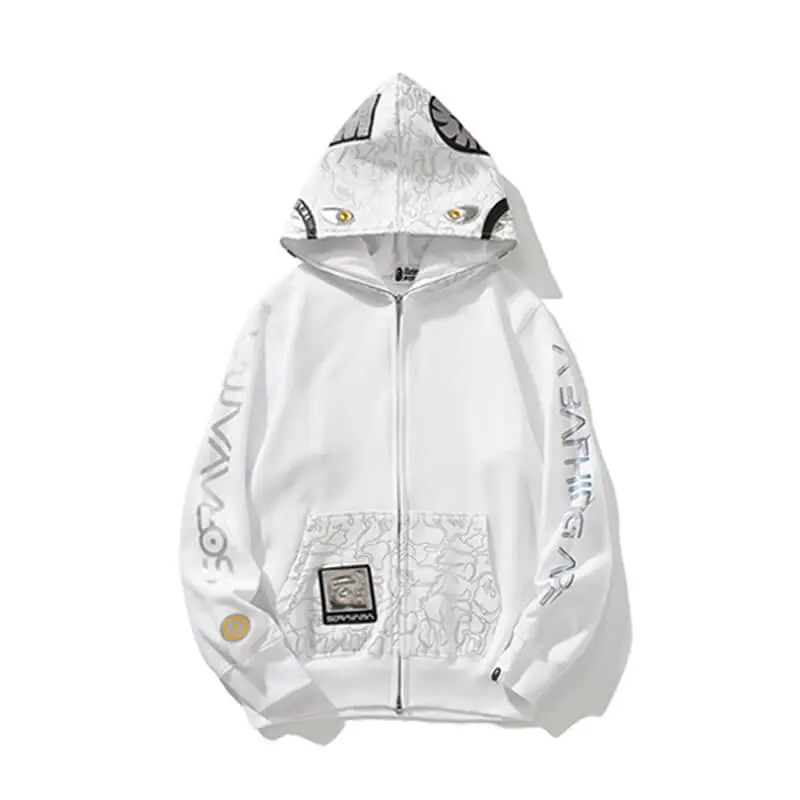  Shark Camouflage Full Zip Hoodie-OSI