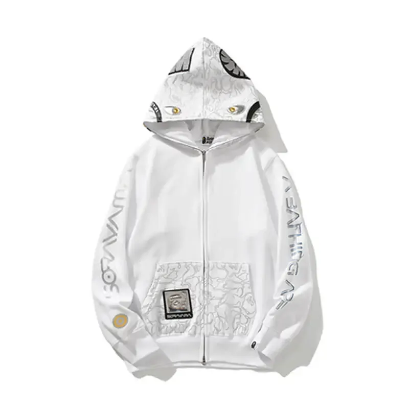  Shark Camouflage Full Zip Hoodie-OSI