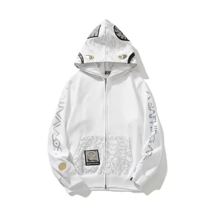  Shark Camouflage Full Zip Hoodie-OSI