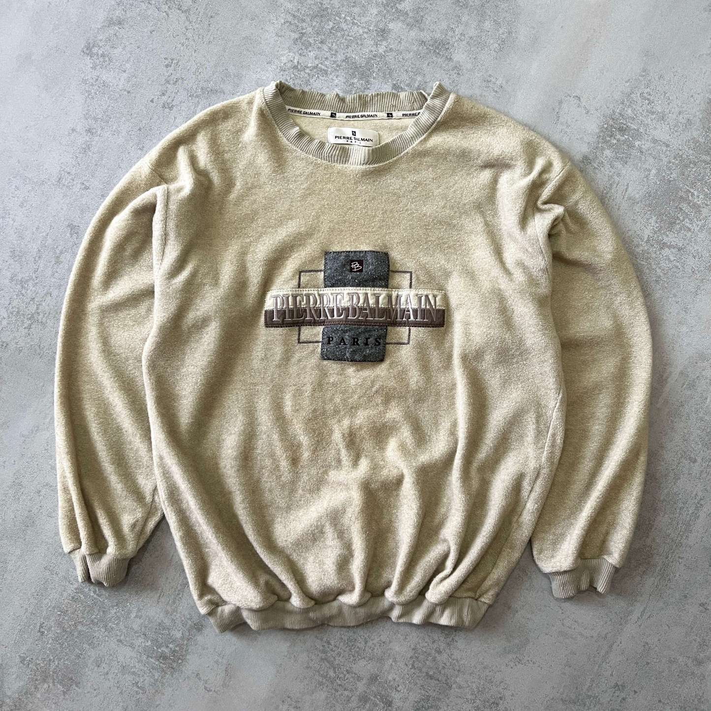 RARE 1990s heavyweight embroidered sweatshirt-OSI