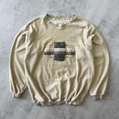 RARE 1990s heavyweight embroidered sweatshirt-OSI