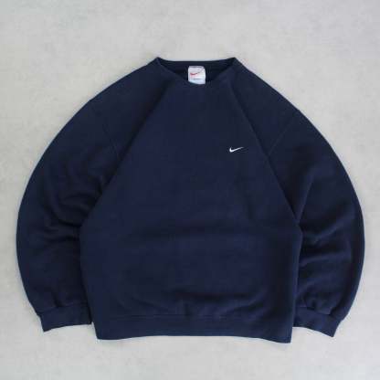 RARE 1990s Heavyweight  Sweatshirt Navy-OSI