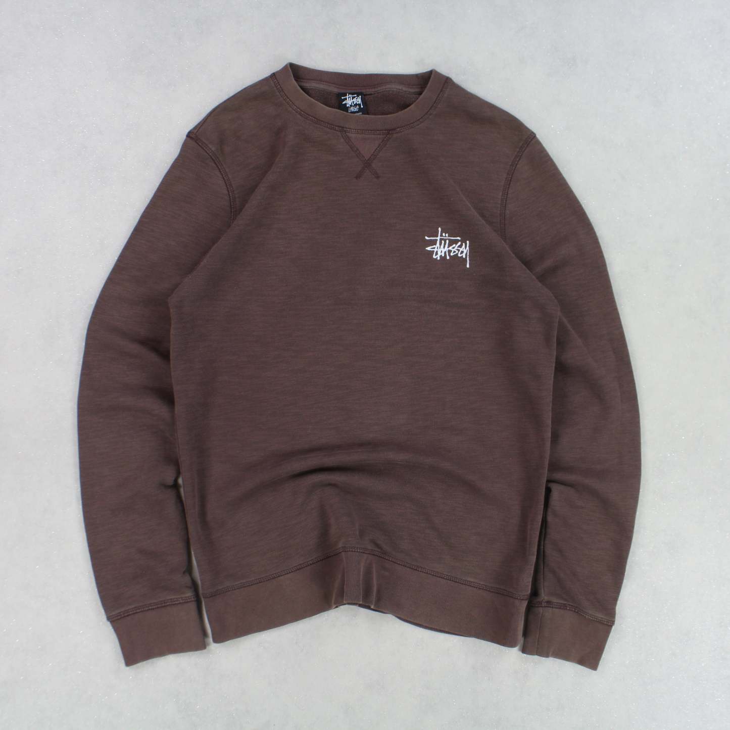 SUPER RARE 2000s Stüssy Sweatshirt Brown-OSI