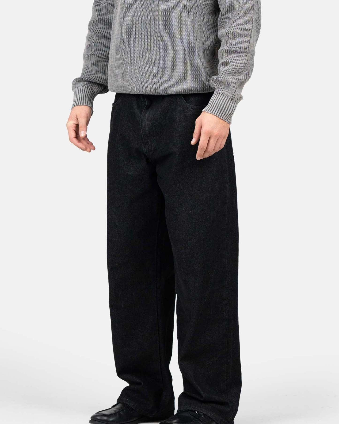 Baggy Denim Jeans Black-OSI