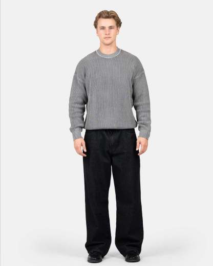 Baggy Denim Jeans Black-OSI