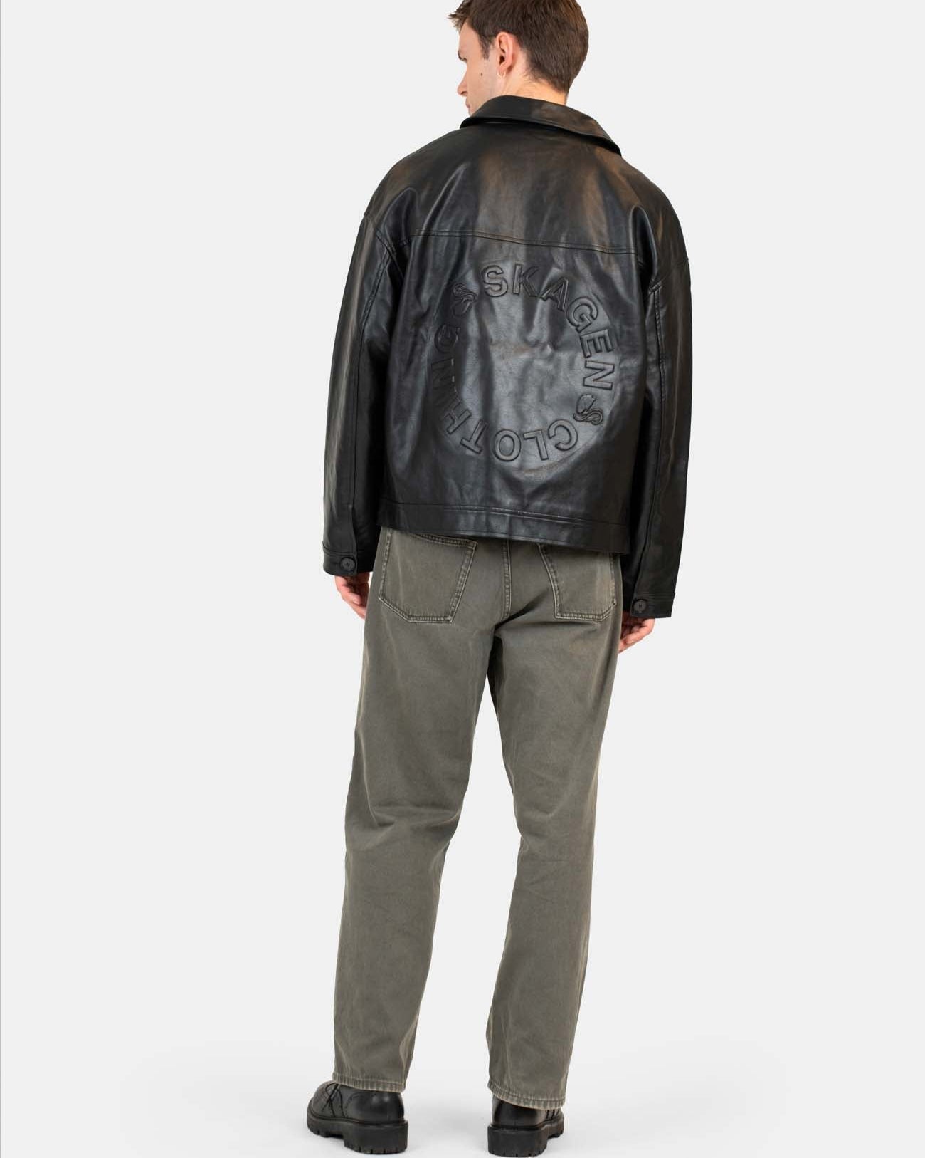 Baggy Denim Jeans Khaki Green-OSI