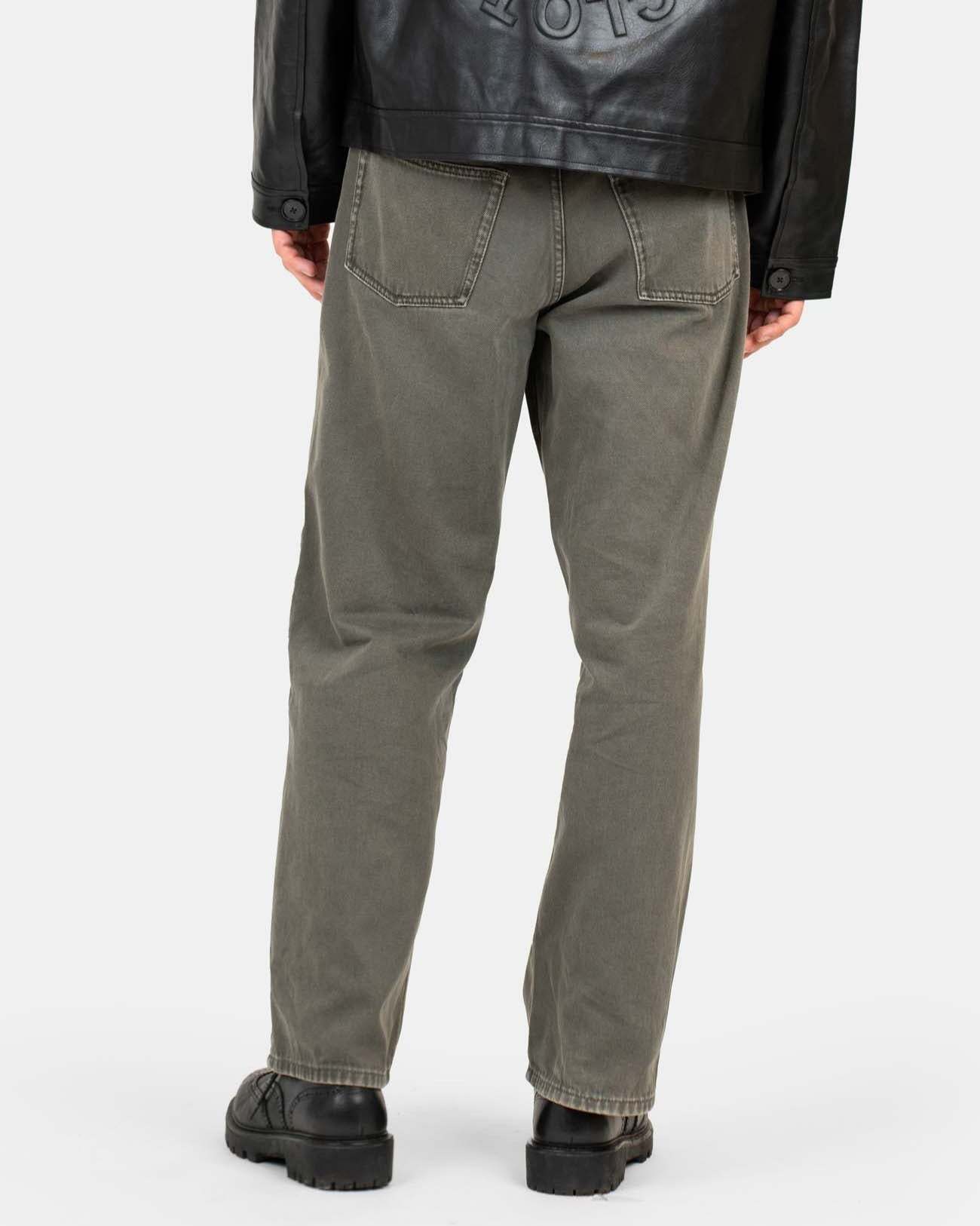 Baggy Denim Jeans Khaki Green-OSI