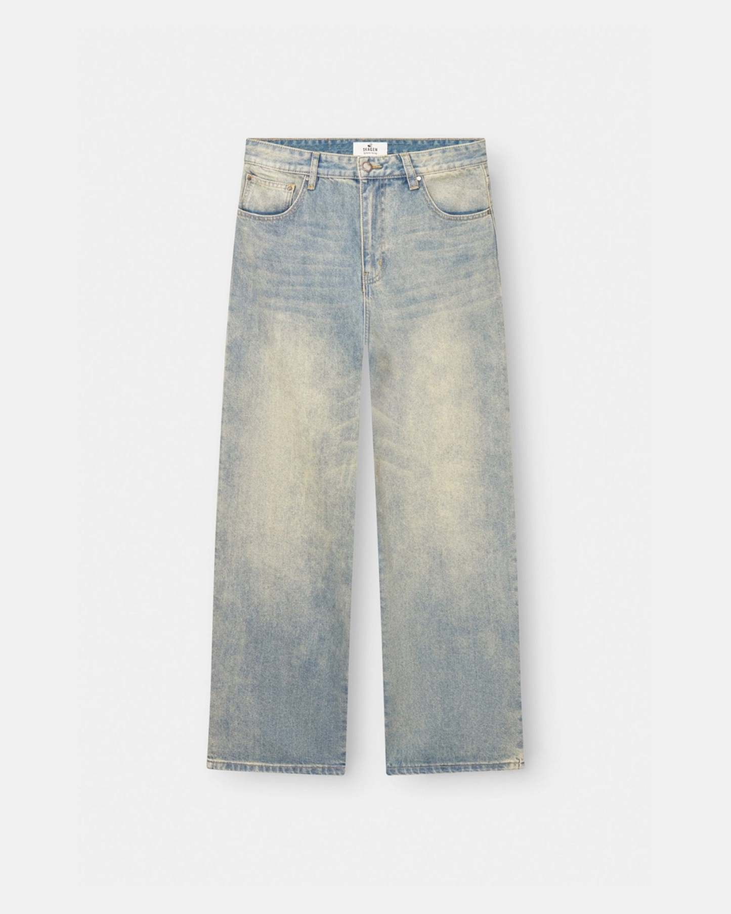 Baggy Denim Jeans Light Blue Vintage Wash-OSI