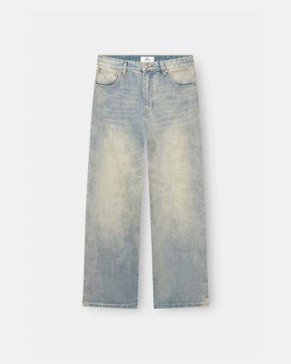 Baggy Denim Jeans Light Blue Vintage Wash-OSI