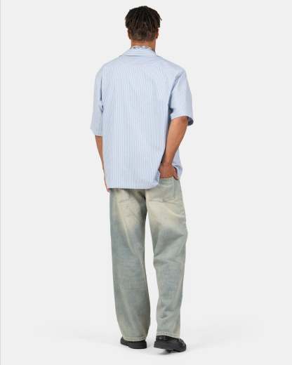 Baggy Denim Jeans Light Blue Vintage Wash-OSI