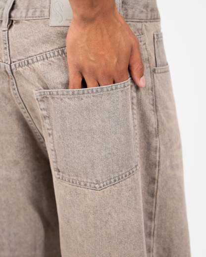 Baggy Denim Jeans Rose Vintage Wash-OSI