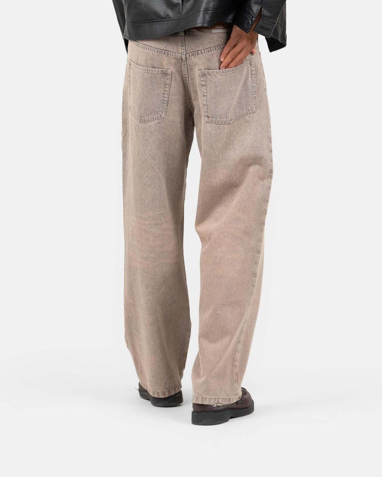 Baggy Denim Jeans Rose Vintage Wash-OSI