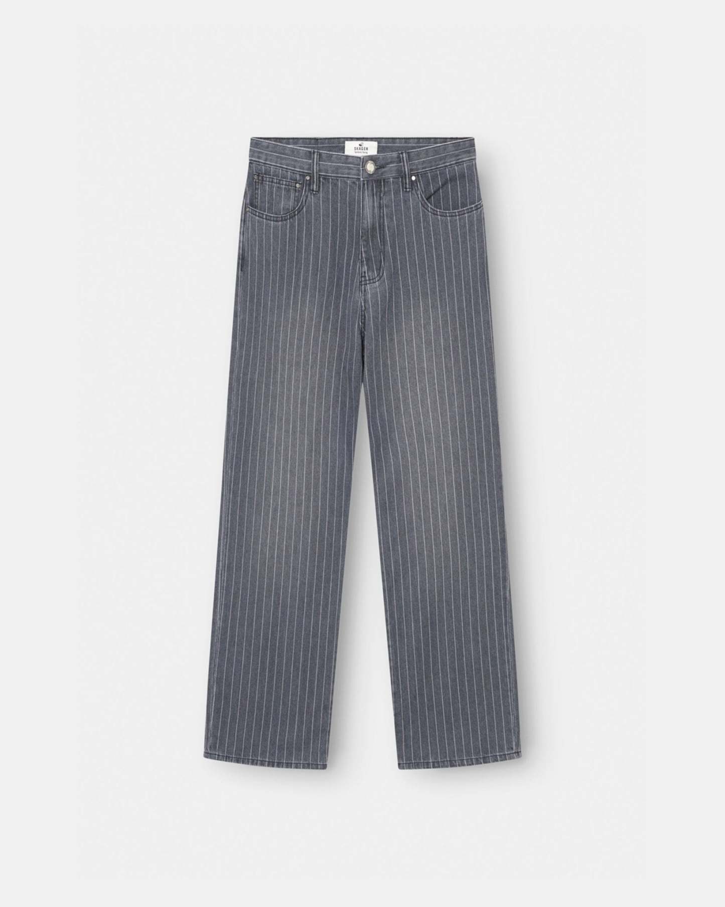 Baggy Denim Jeans Washed Pinstripe-OSI