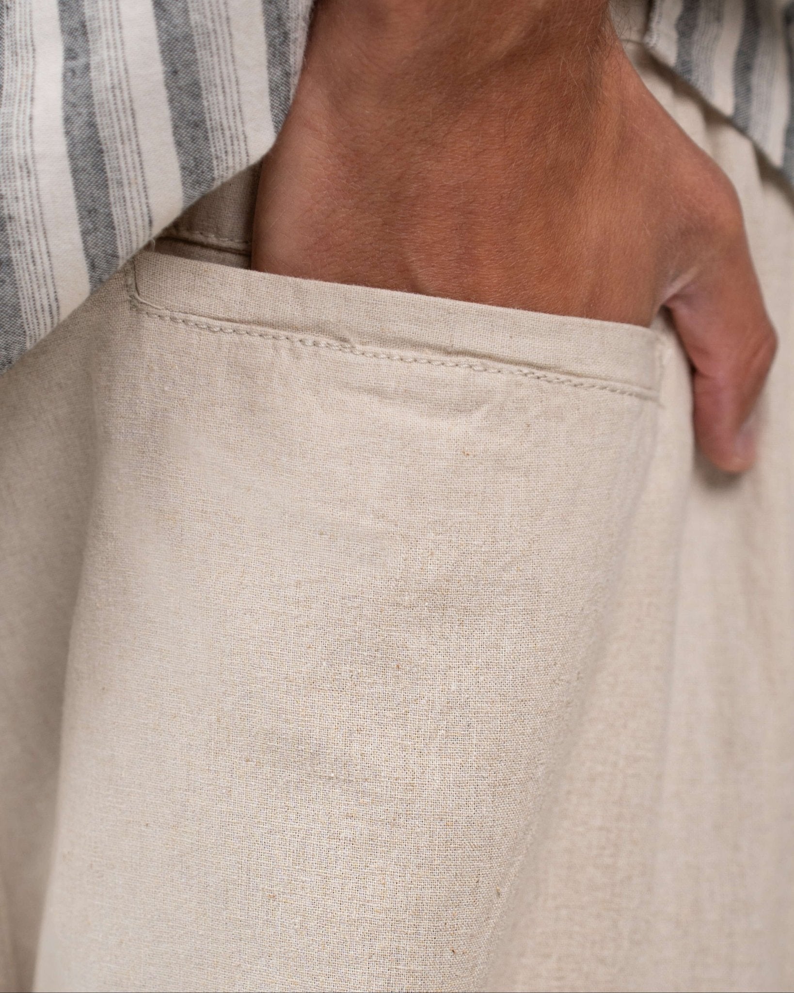 Baggy H?rbukser Beige-OSI