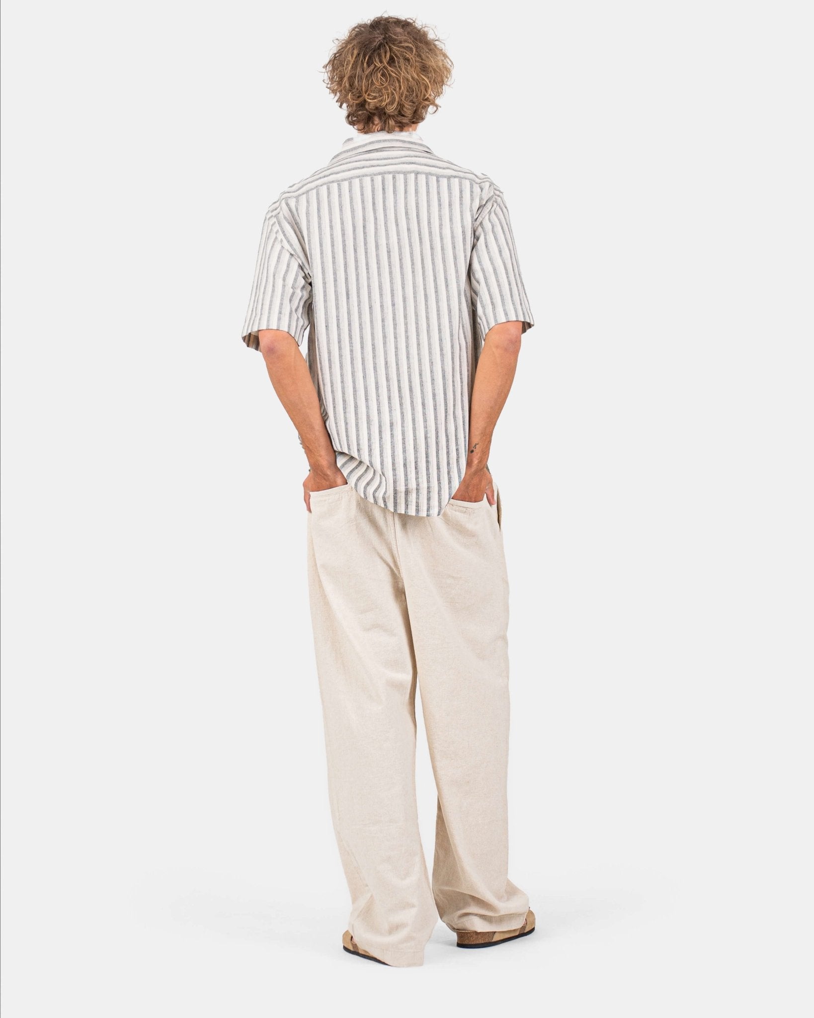 Baggy H?rbukser Beige-OSI