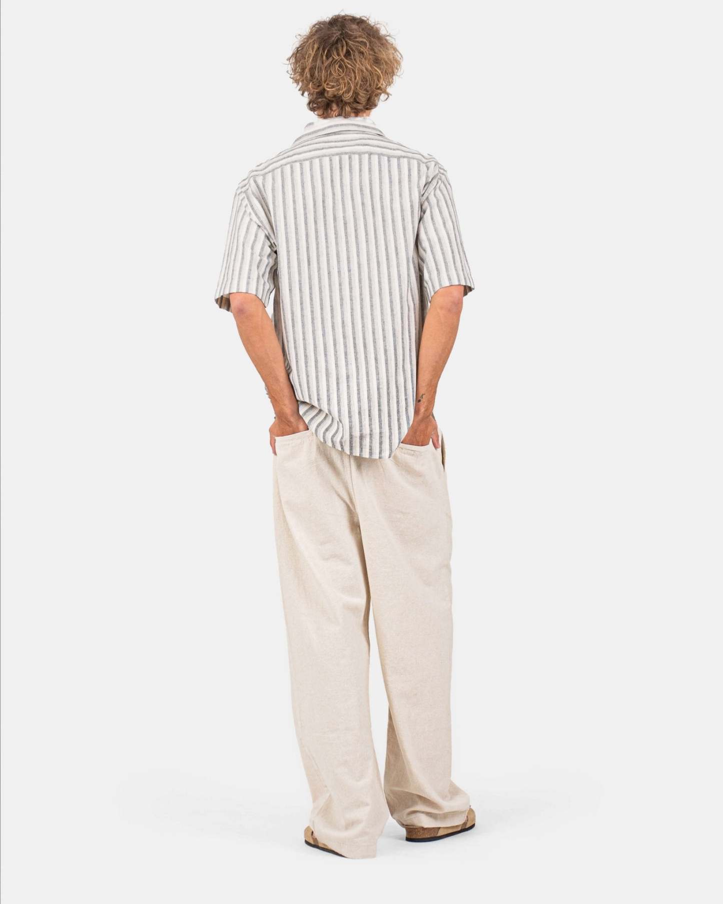 Baggy H?rbukser Beige-OSI