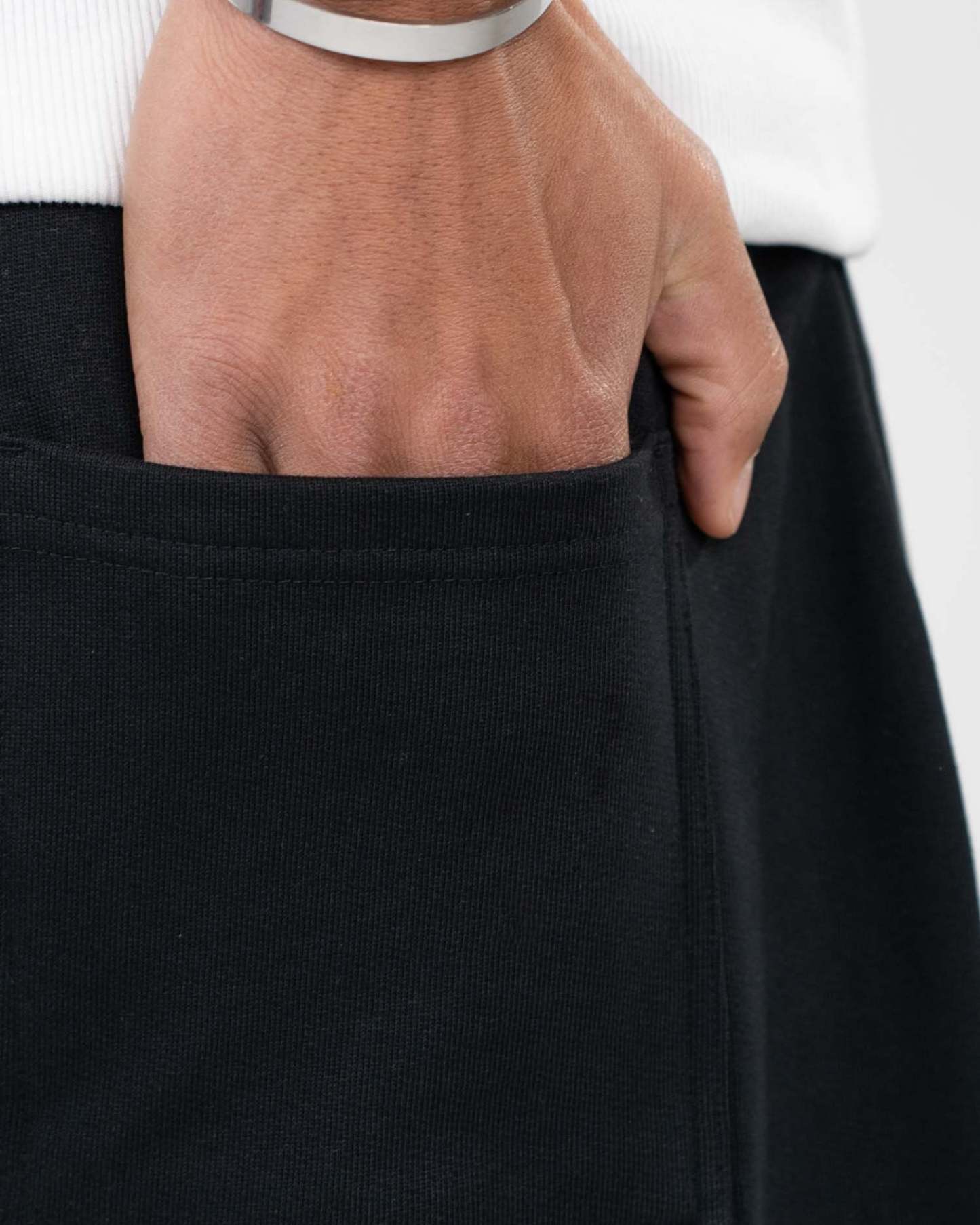 Blank Sweatpants Black-OSI