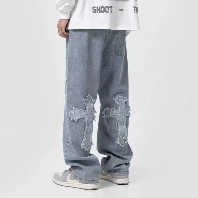 Cross Baggy Jeans-OSI
