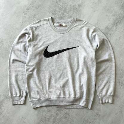 1990s embroidered crewneck sweatshirt-OSI
