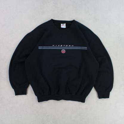 ULTRA RARE 1990s  Town USA Sweatshirt Black-OSI