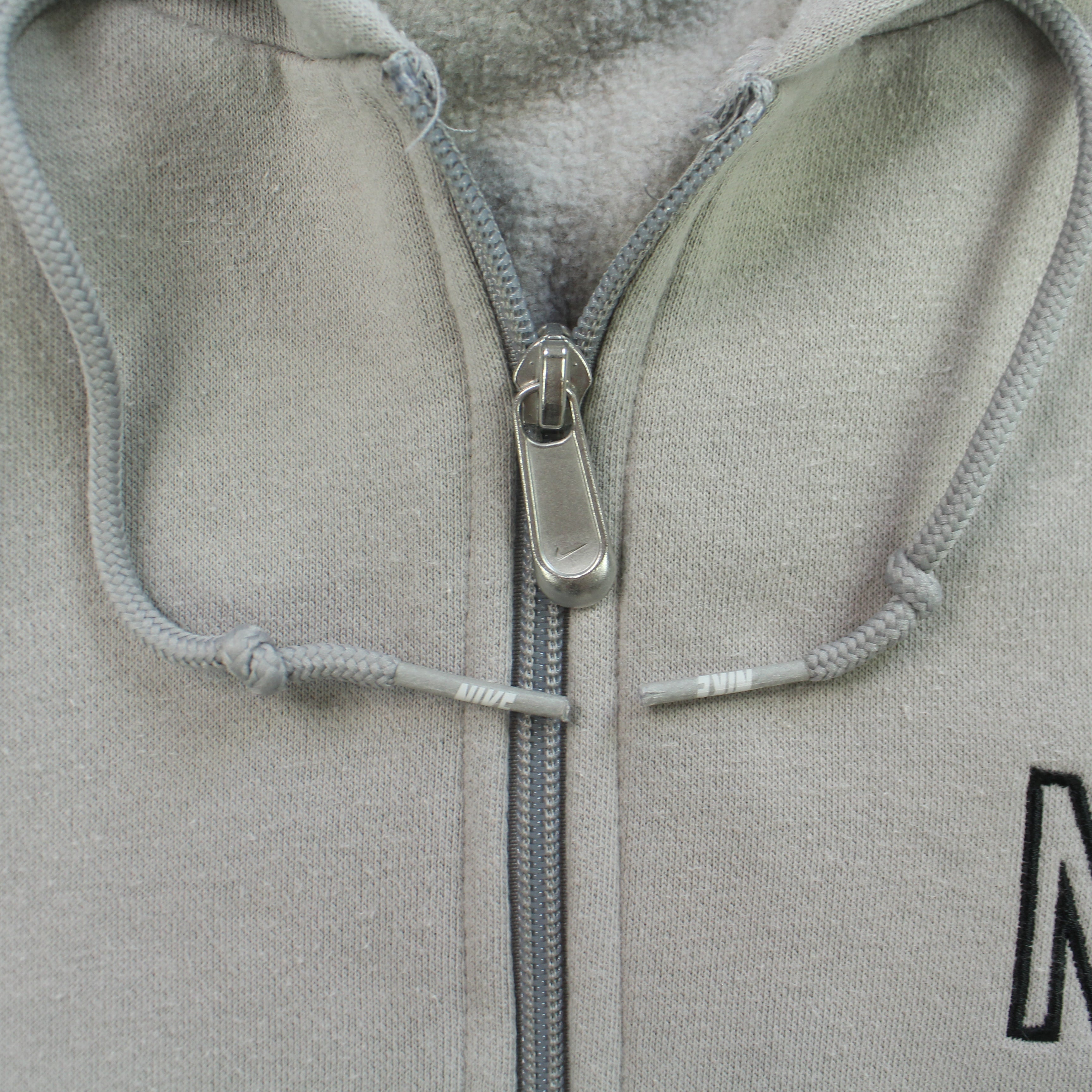 SUPER RARE 2000s  Zip Hoodie Grey-OSI