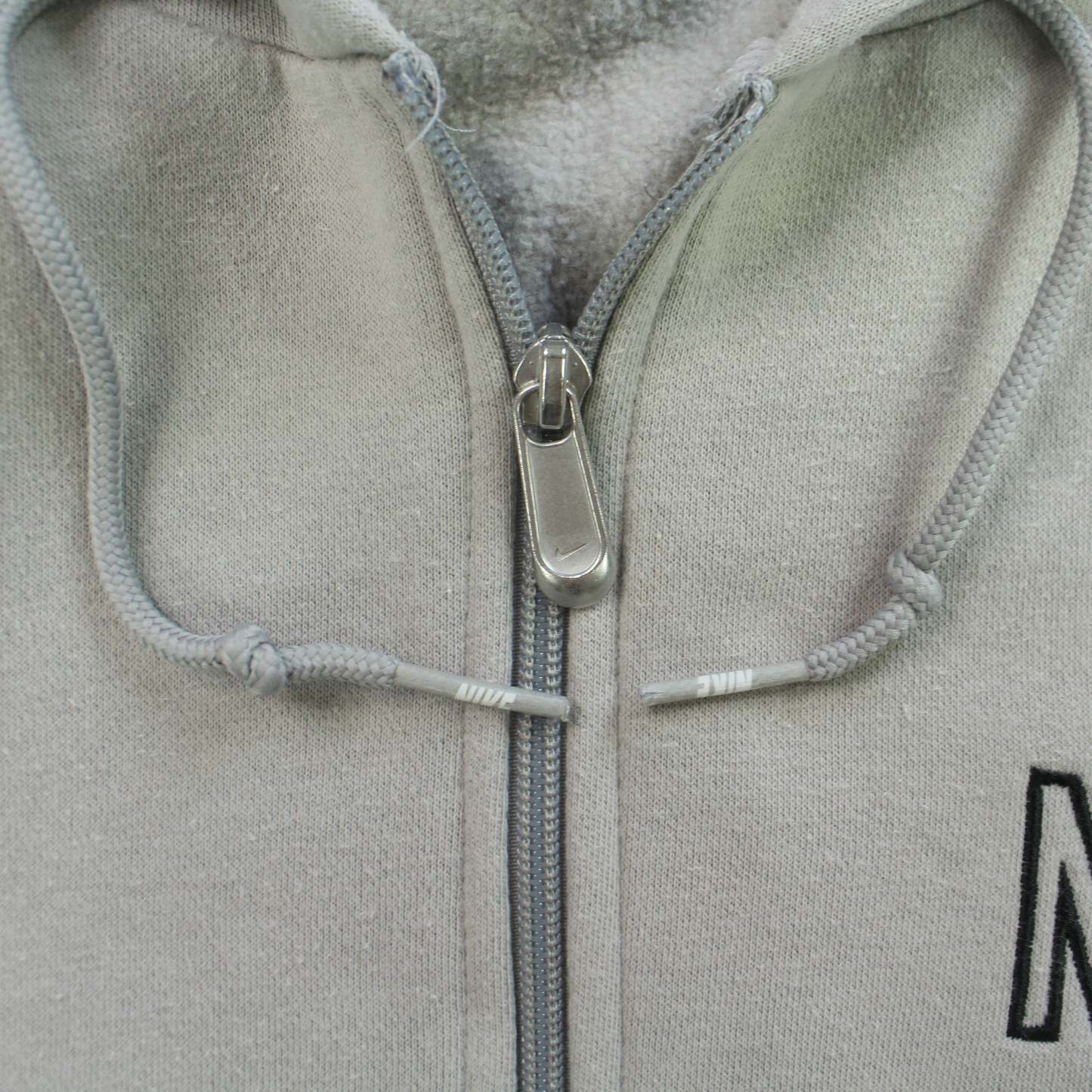 SUPER RARE 2000s  Zip Hoodie Grey-OSI