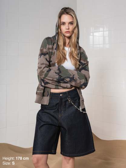 DENIM JORTS - RAW DENIM-OSI