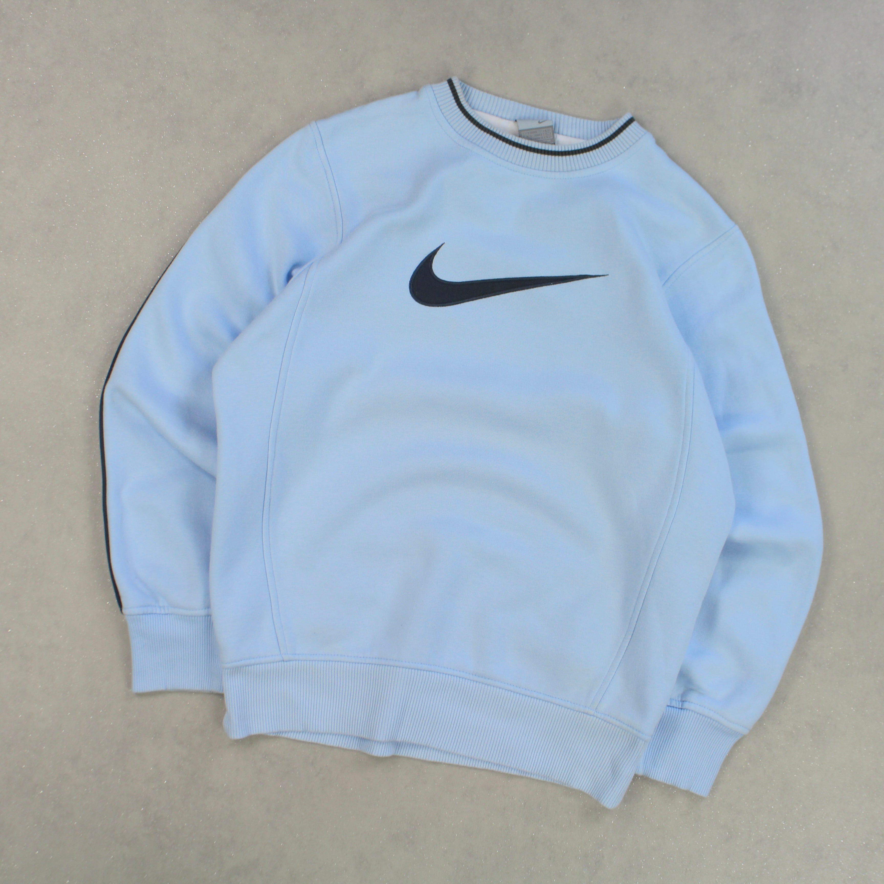 RARE 2000s   Swoosh Sweatshirt Blue-OSI