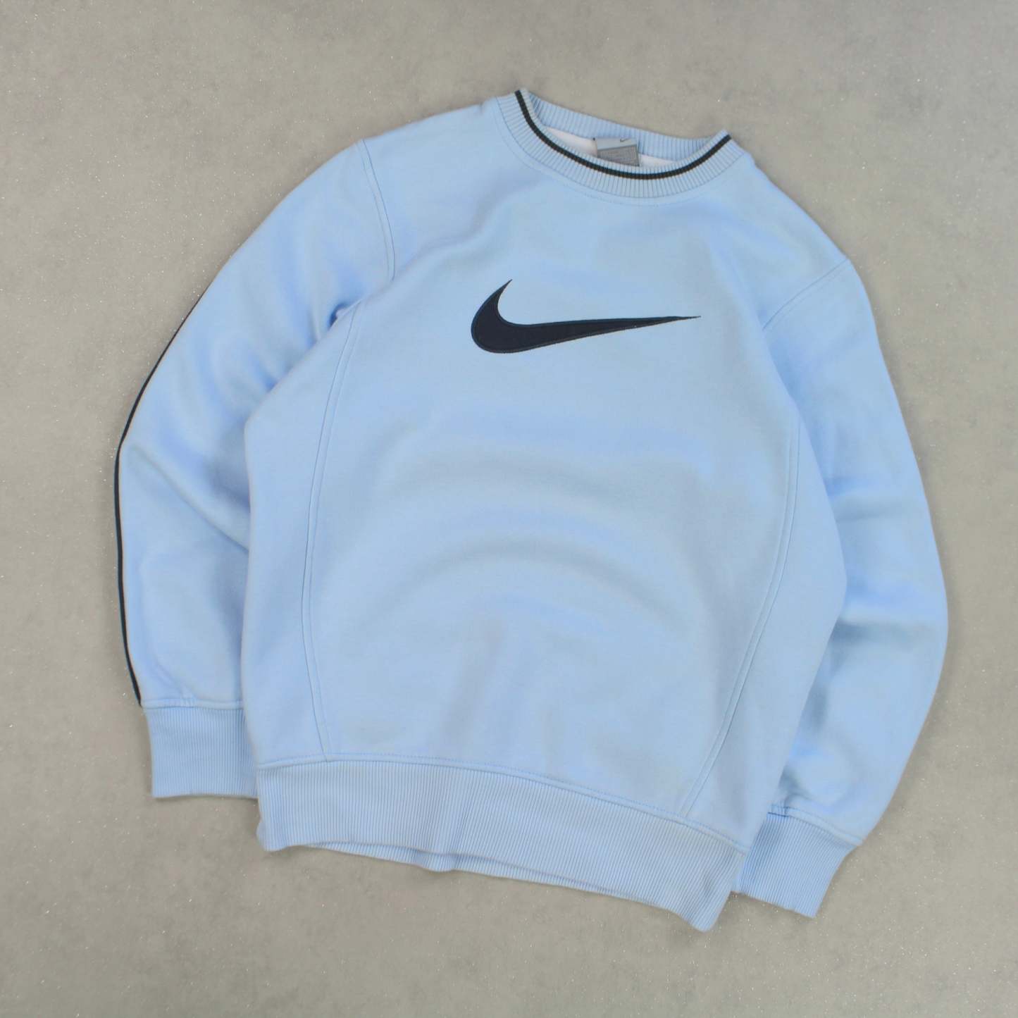 RARE 2000s   Swoosh Sweatshirt Blue-OSI